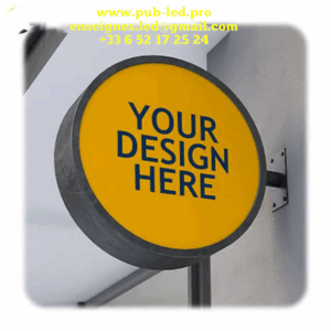 ENSEIGNE MAGASIN LUMINEUSE DOUBLE FACES “Caisson Lumineux” 50-100 cm