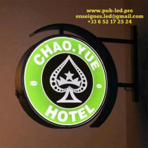 ENSEIGNE MAGASIN LUMINEUSE DOUBLE FACES “Caisson Lumineux” 50-100 cm