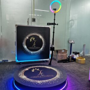 Photobooth 360 degrés 60CM, plate-forme rotative automatique pour caméra Selfie