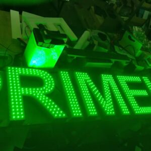 ENSEIGNE LUMINEUSE LED LETTRES BOITIERS 3D “PRIMEUR” EXTERNE 40cm DE HAUTEUR, TRANSFO 400W INCLUS