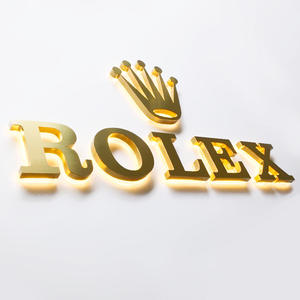 ENSEIGNE LUMINEUSE LED LETTRES BOITIERS 3D “ROLEX” EXTERNE 40cm DE HAUTEUR