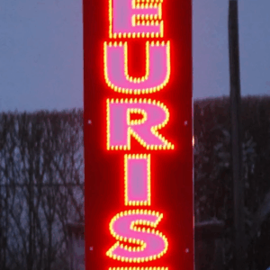 ENSEIGNE LUMINEUSE LED UNE FACE “FLEURISTE” PIQUE PRÊT À INSTALLER 200x50cm