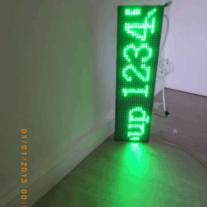 ENSEIGNE LUMINEUSE LED DOUBLE FACES “JOURNAL LUMINEUX” EXTERNE PRÊT À INSTALLER AVEC ANIMATION ET TÉLÉCOMMANDE, FABRICATION SUR MESURE, 20X100 cm