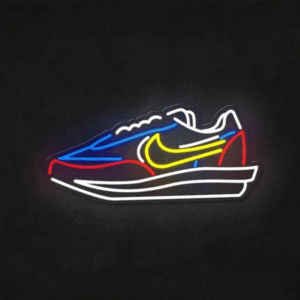 ENSEIGNE LUMINEUSE "SNEAKERS", NÉON FLEX PERSONNALISÉE, CHOIX DE TAILLE ET COULEUR, 30x15 cm