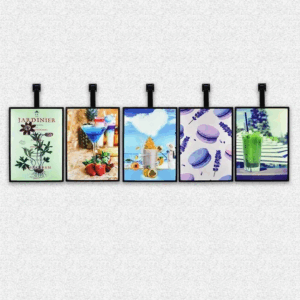 ENSEIGNE PORTE AFFICHE MENU À ÉCLAIRAGE LED, TAILLE A2, 49x66.4 cm