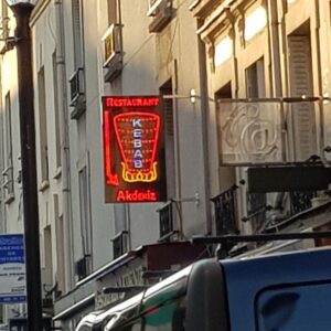 ENSEIGNE LUMINEUSE LED DOUBLE FACES “KEBAB” AVEC PRÊT À INSTALLER AVEC ANIMATION ET TÉLÉCOMMANDE 110*70cm