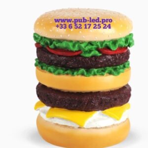 DÉCORATION INTÉRIEURE TABOURET HAMBURGER EN RÉSINE