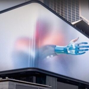 Écran Publicitaire LED 3D extérieur P3 PROGRAMMABLE TRÈS HAUTE LUMINOSITÉ VISIBLE EN PLEIN SOLEIL 100x100 cm